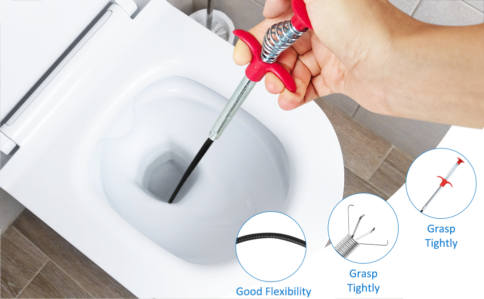 toilet snake shower drain clog remover sink snake drain auger