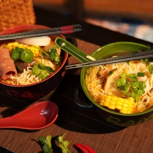japanese noodle bowl, japanese ramen bowl set, noodle bowl set, cute ramen bowl set, japanese bowls,