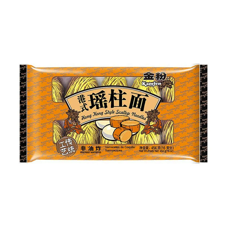 寿桃瑶柱面 非油炸港式瑶柱面454g 454 克