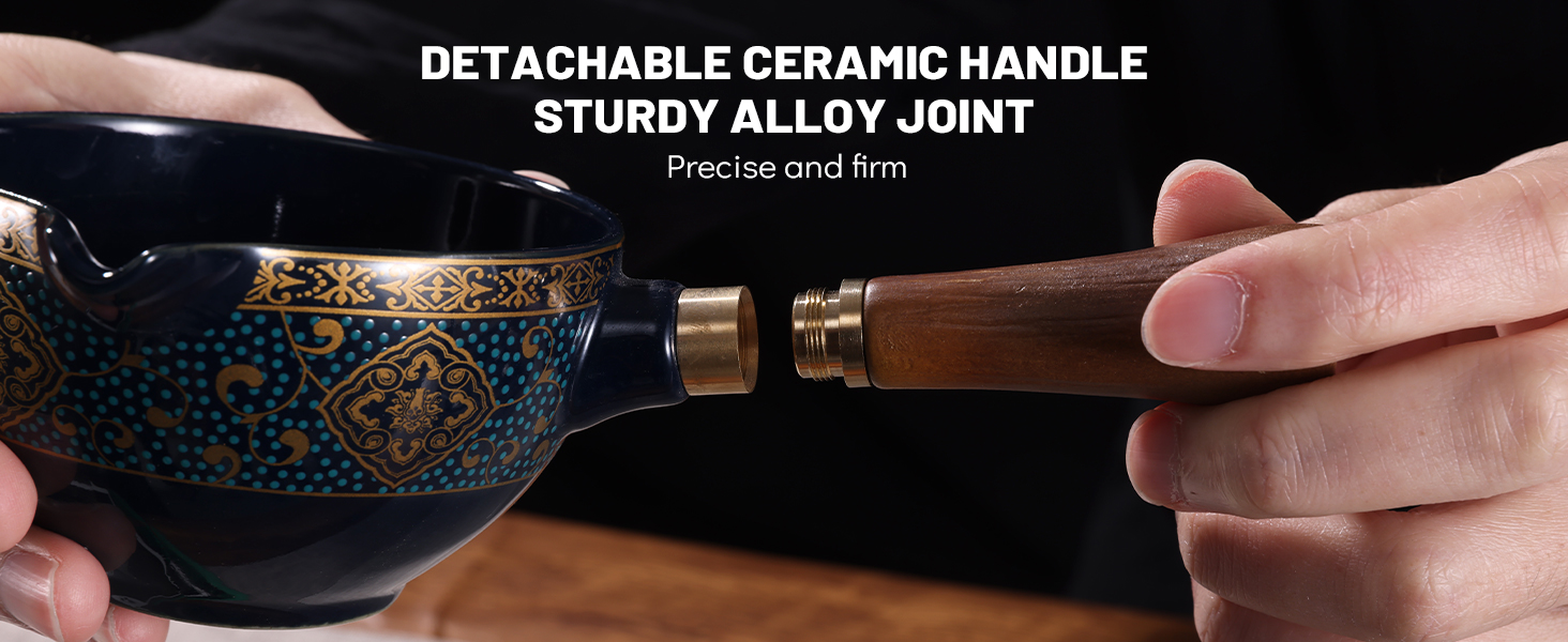 detachable ceramic handle