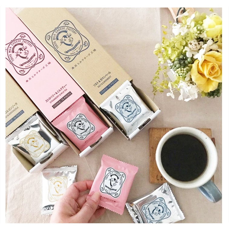 商品详情 - 【日本直邮】DHL直邮3-5天到 东京牛奶芝士工厂 草莓代餐零食饼干 10枚装 - image2