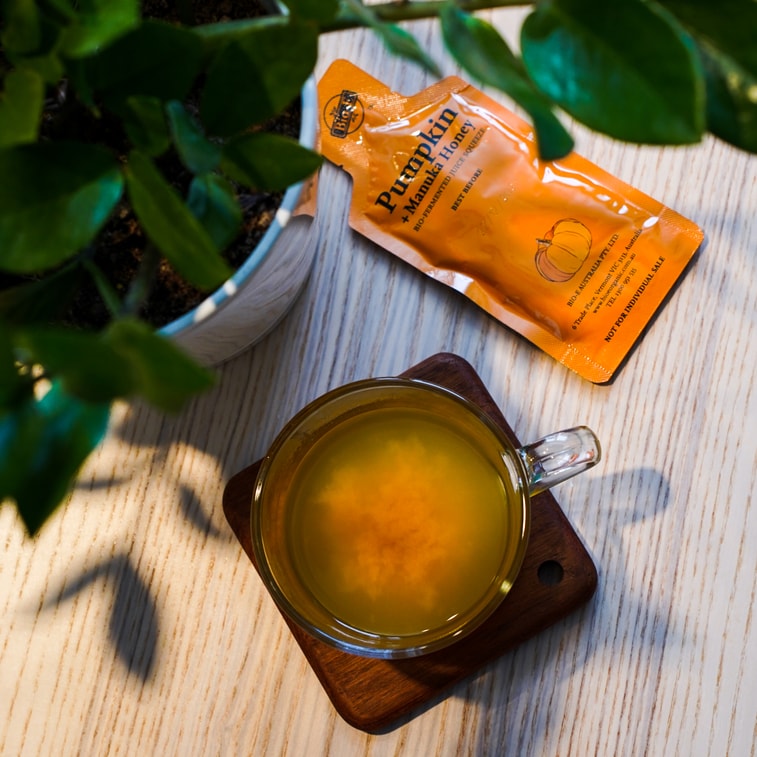 Product Detail - Pumpkin Squeeze - Pumpkin & Manuka Honey Probiotic Drink, 7 Packets* 1.01fl oz - image2