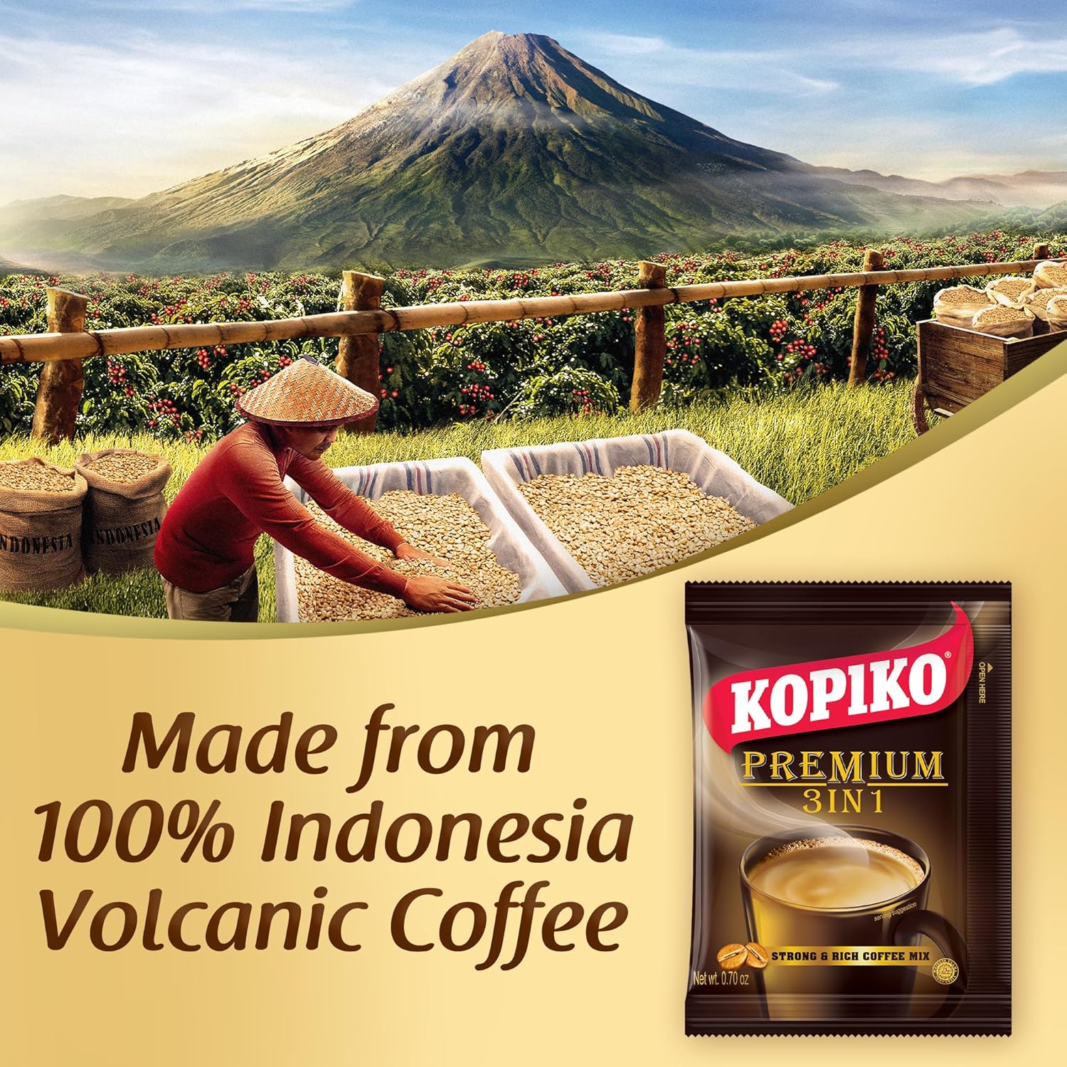 Kopiko 3 in 1 Instant Coffee, 21.2 Ounce...