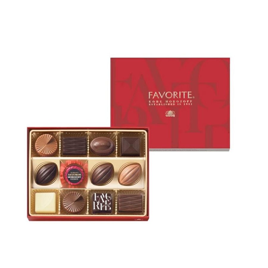 【日本直邮】日本 摩洛索夫 数量限定 精美巧克力礼盒 12个入