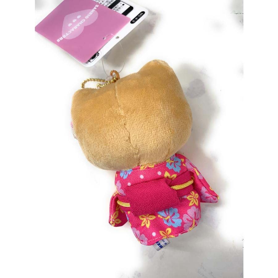 [Livraison directe du Japon] Sanrio Japon Hello Kitty poupée en peluche couleur blé kimono porte-clés pendentif 1 pièce
