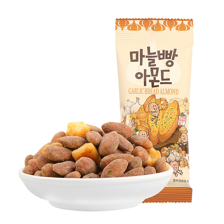 Korean Tom Farm Almond 35g Garlic bake Crouton flavor