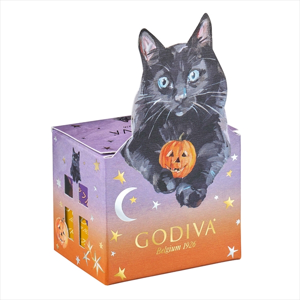 GODIVA ブラックキャット G クリスピー（3粒入）+ハローキティ