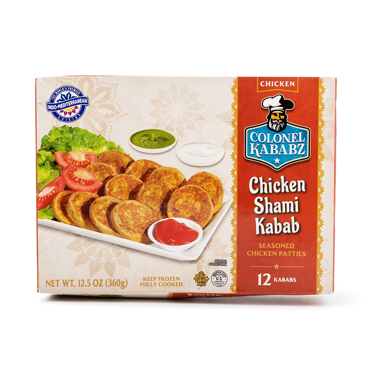 Shami Kabab de Frango Colonel Kababz, Congelado 12.5 onça(s)