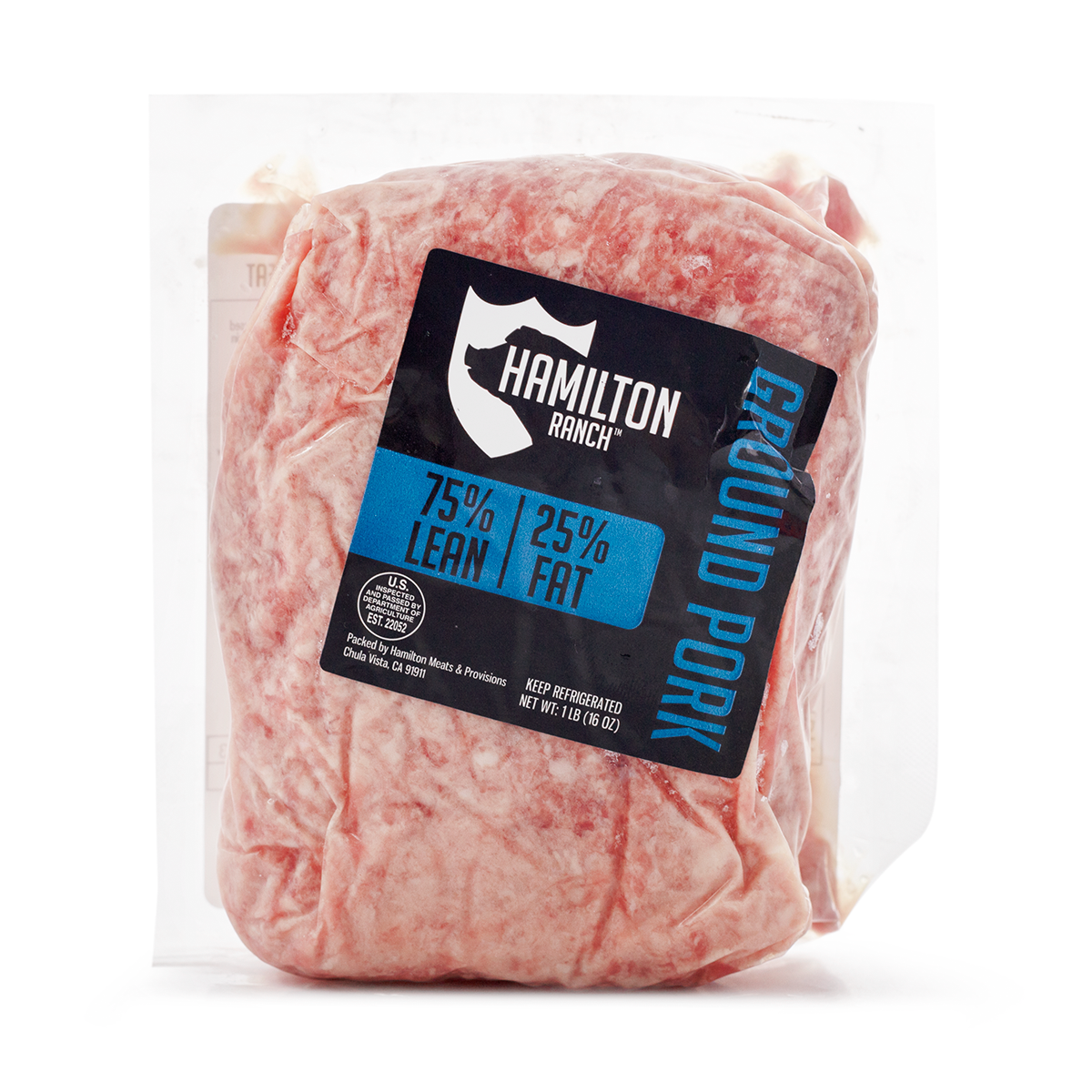 Get Hamilton Ranch Ground Pork 75 Lean, Frozen Delivered Weee! Asian