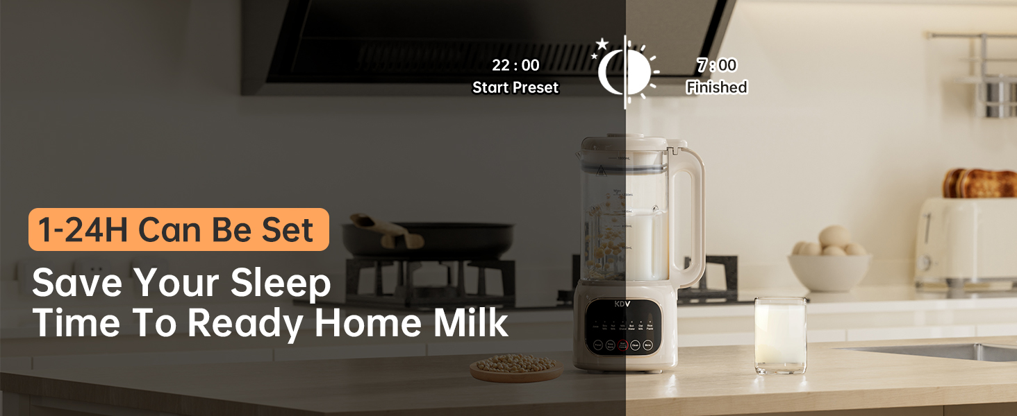 24H preset nut milk maker machine