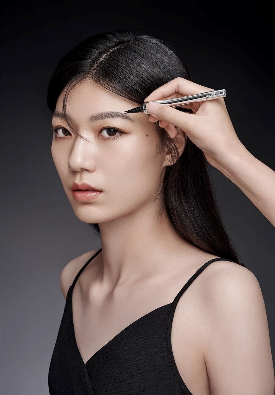 三资堂 二叉眉笔 防水汗持久不脱色 根根分明极细野生眉下睫毛 02迷灰棕【百搭不挑皮】