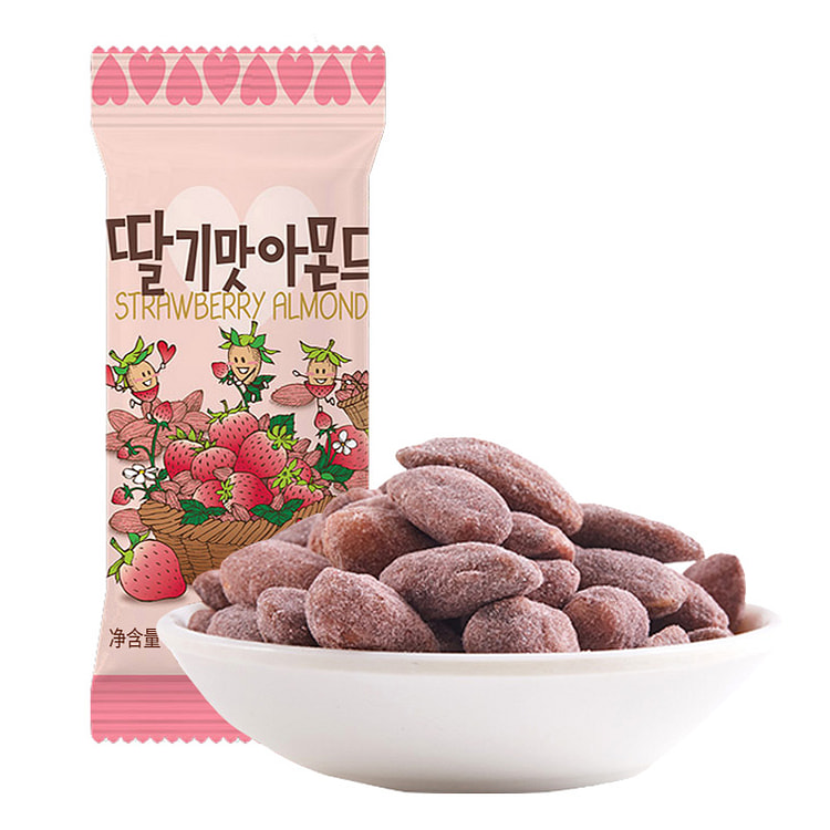 Korean Tom Farm Almond 35g Strawberry Flavor