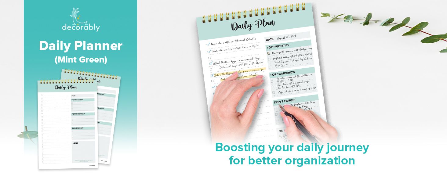 daily planner sheets