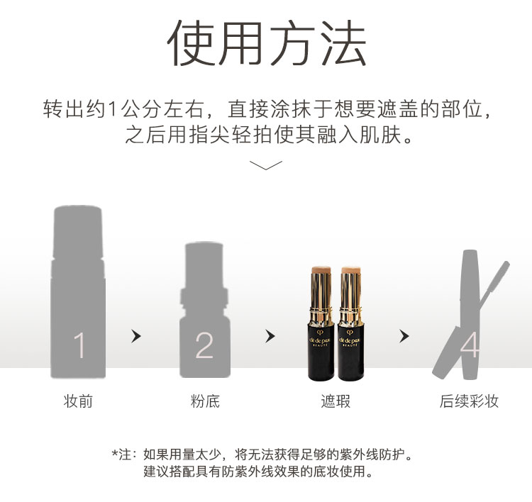 【日本直邮】日本CLE DE PEAU BEAUTE CPB肌肤之钥 无暇修护遮瑕膏遮瑕棒 SPF25 PA+++ PO 5g @COSME大赏