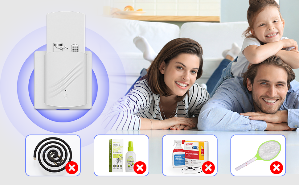 2024新款【黏捕式滅蚊燈】家用室內捕蚊器UV 紫光誘捕式捕蠅器附小夜燈功能 附2塊黏板