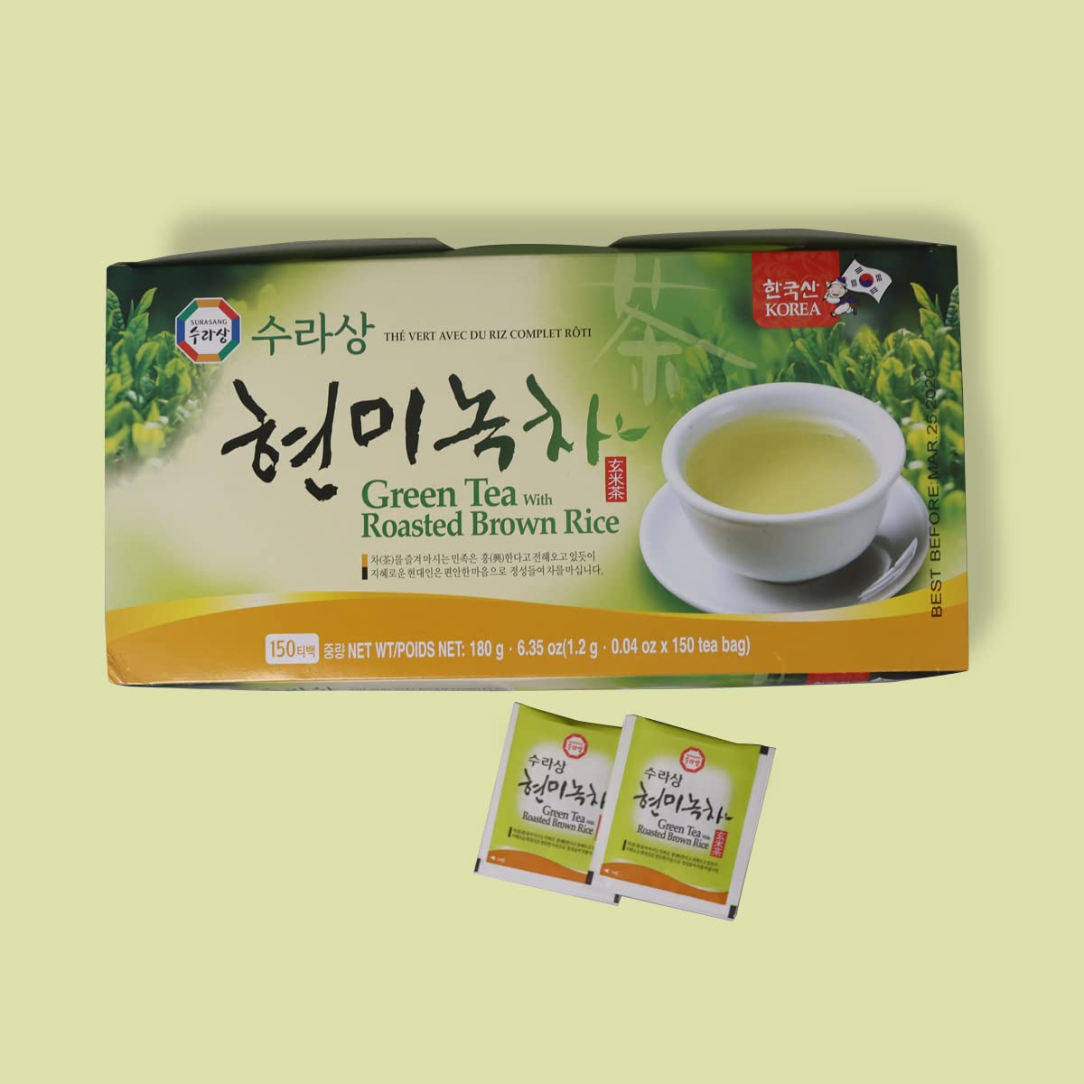 Surasang Green Tea with Roasted Brown Rice...