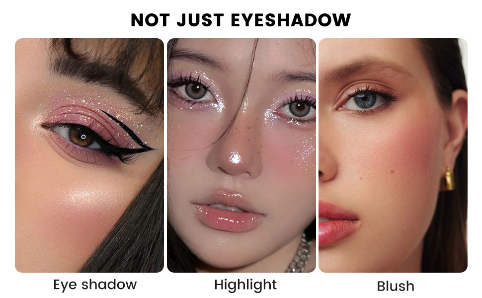 liquid matte and glitter eyeshadow