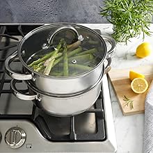  Oster cookware, steamer set, stove top steamer, dutch oven, steamer basket, stainless steel steamer