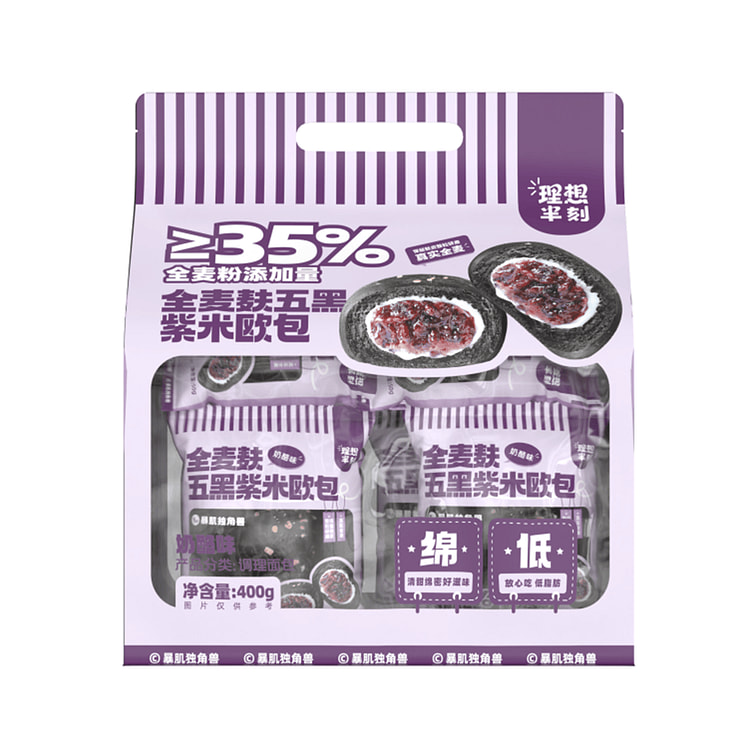 Whole Wheat Bran Purple Rice Cheese Bread 400 g