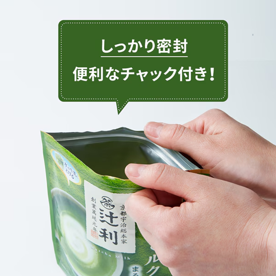 【日本直邮】 日本 片冈物产 迁利 原味牛奶抹茶粉 170g