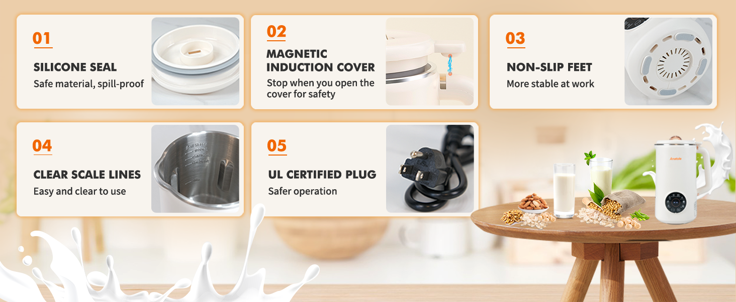 Multifunctional  Baby Blender Breaking Cooking Kitchen Smart Electric Household Milk Machine