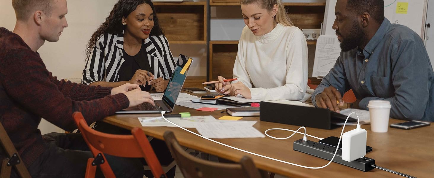 Meeting Room Flat Plug Power Strip