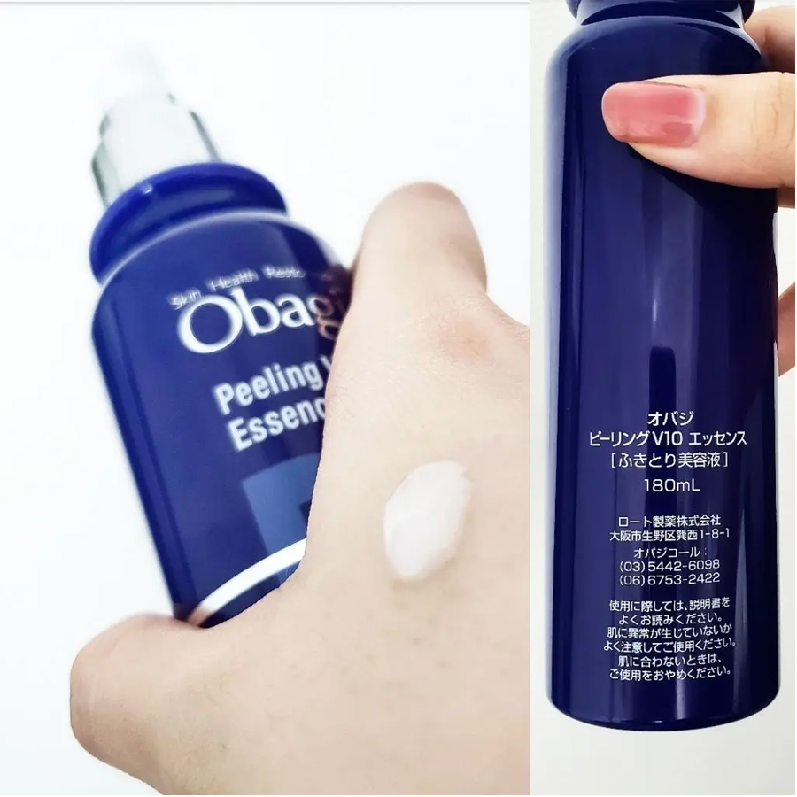 日本直送】オバジ V10 角質除去＆再生美容液（拭き取りタイプ）180ml