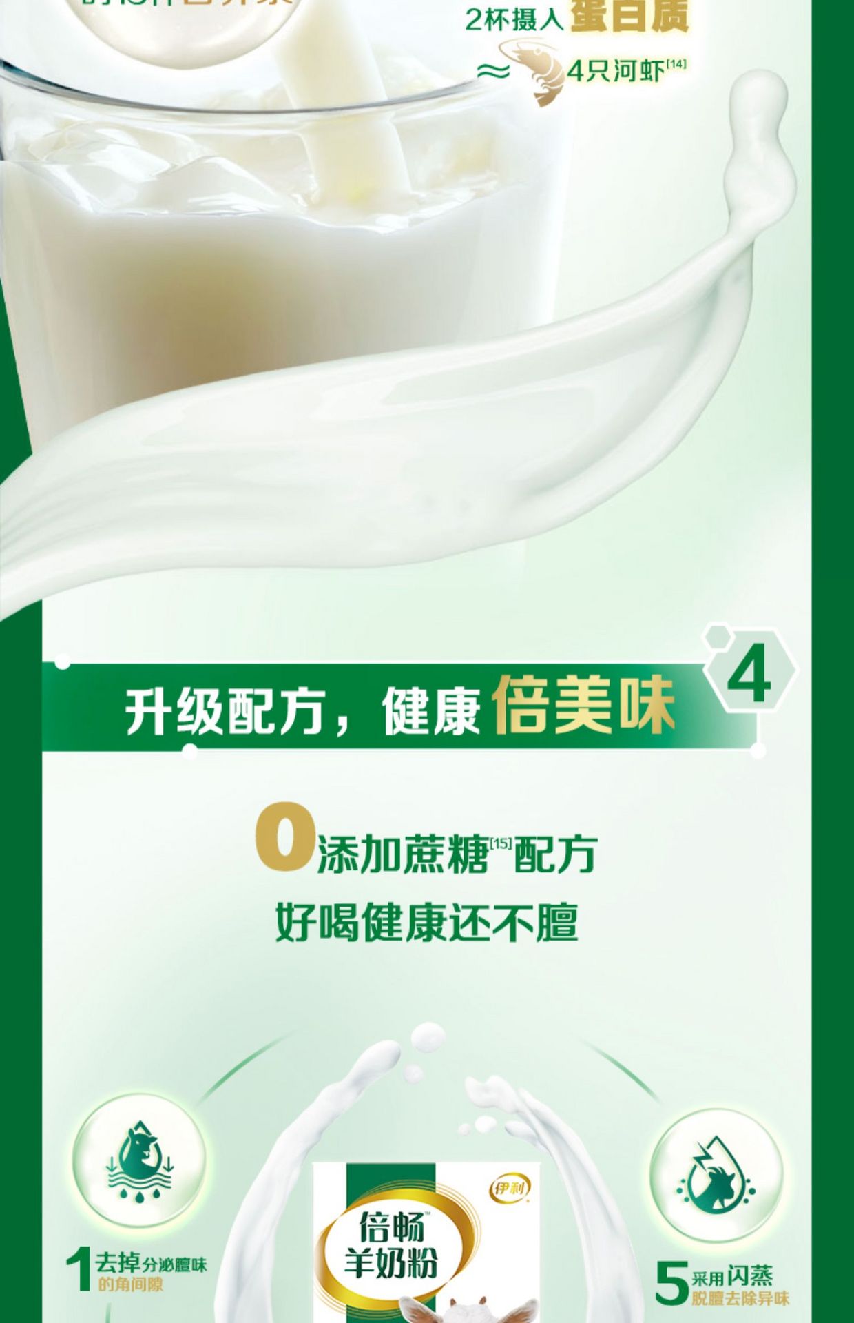 【中国直邮】伊利  倍畅羊奶粉   盒装便携袋装   175g