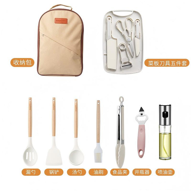 Bộ dao dụng cụ nấu ăn cắm trại 1 phần
