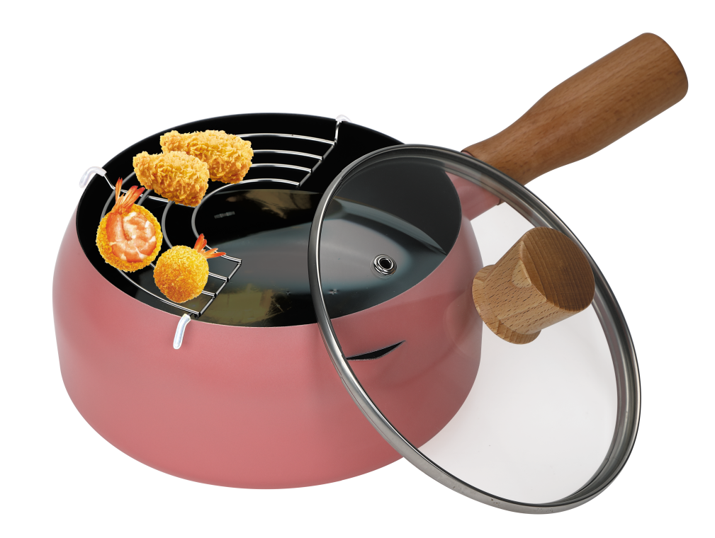 慶展 天婦羅輔食兩用不沾油炸鍋