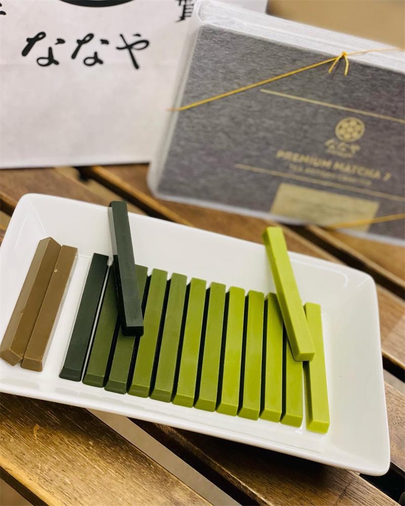 【日本直郵】 日本 nanaya 抹茶焙茶漸層巧克力 16個入