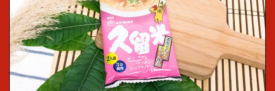 日本MARUTAI 久留米香葱豚骨风味拉面 2人份 194g