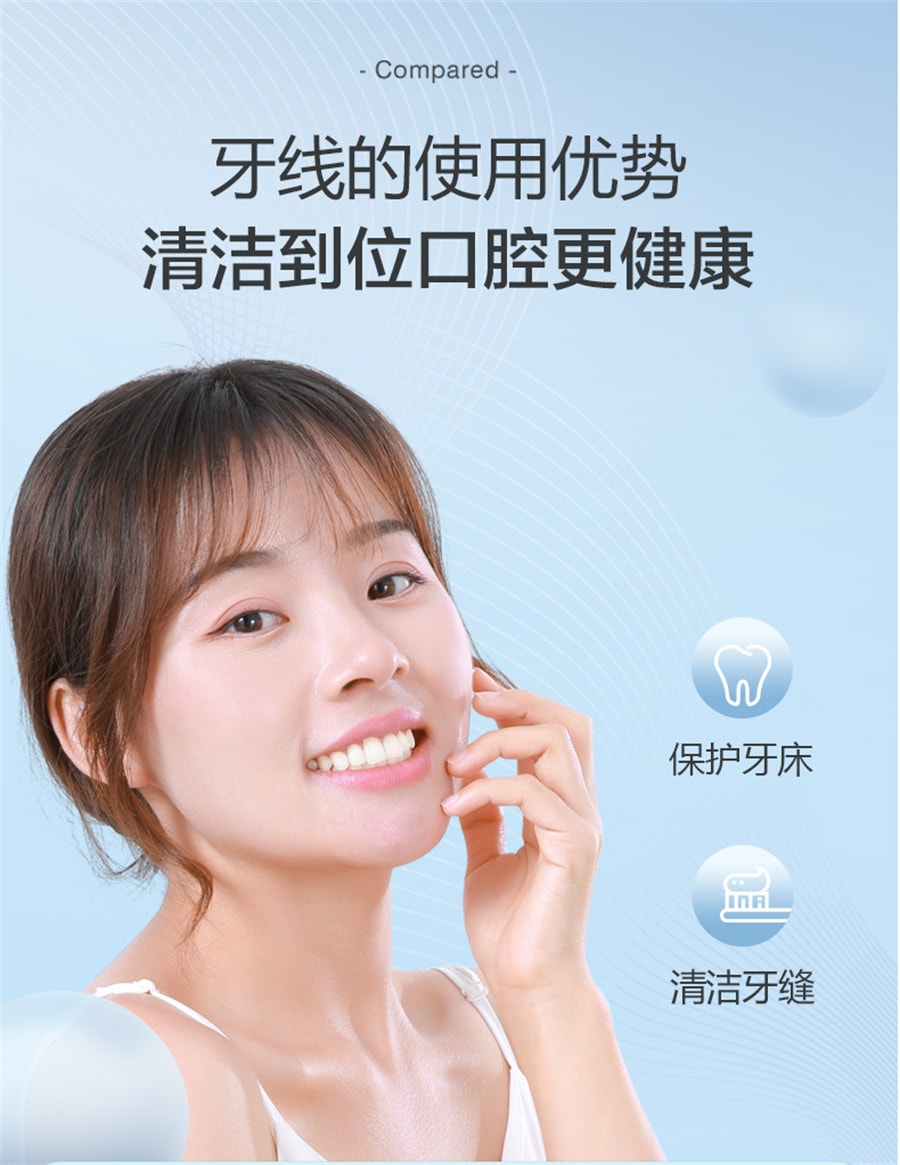 可孚  牙線牙線棒 超細一次性家用裝牙籤線棒 剔牙線家庭超 細牙籤棒  50支/盒