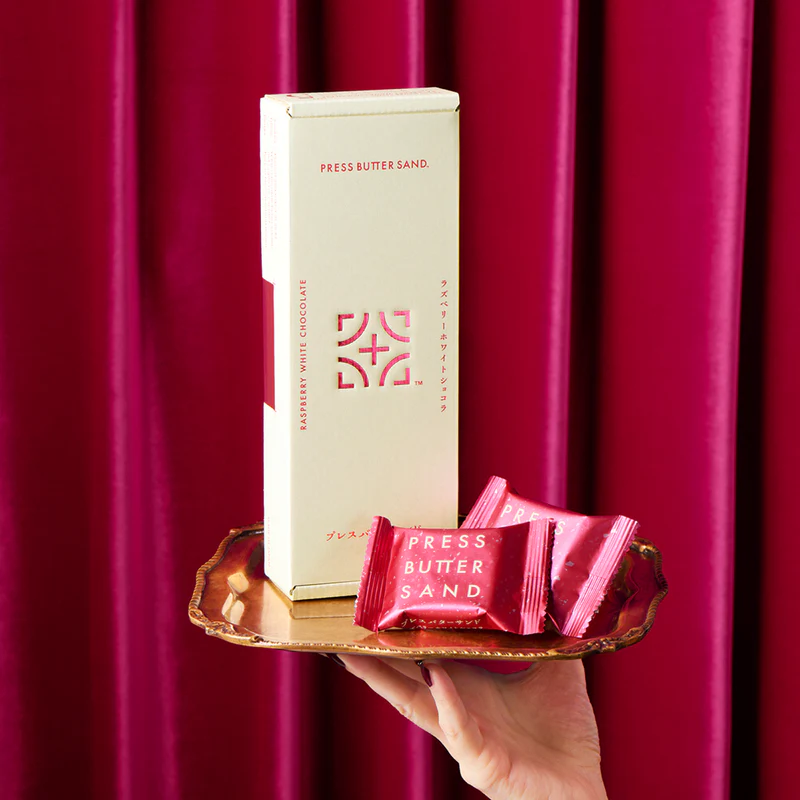 【日本直郵】日本 press butter sand 東京車站人氣網紅 覆盆子白巧克力夾心曲奇 5枚入
