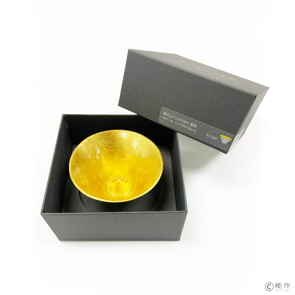 Nosaku Sake Cup Fujiyama Gold Weee!