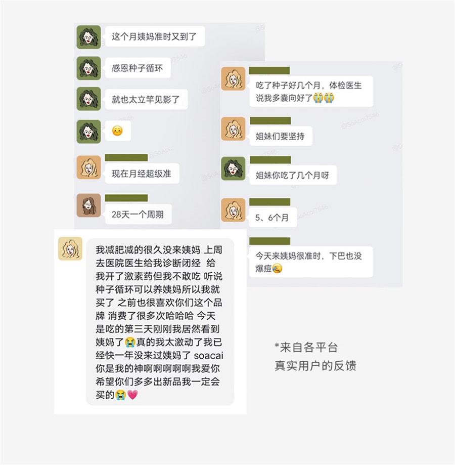 【中國直郵】soacai 有機混合種子循環粉健康食品南瓜籽亞麻籽無花果粉超級食物 18g*14袋+16g*14袋 共28袋