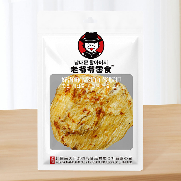 韩国南大门老爷爷 安康鱼烤鱼片原味35g