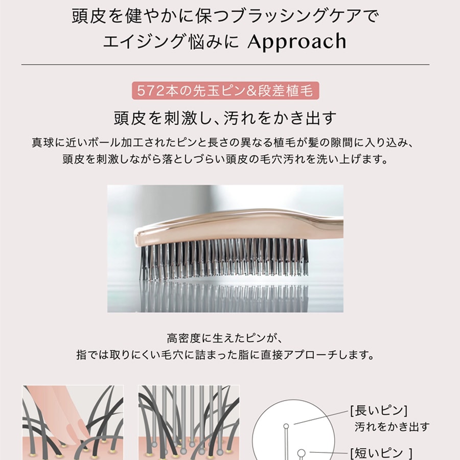 【日本直邮】日本 艾俪葆 DR.ARRIVO 清洁梳 宙斯健发按摩家用男女洗头 护发养发梳