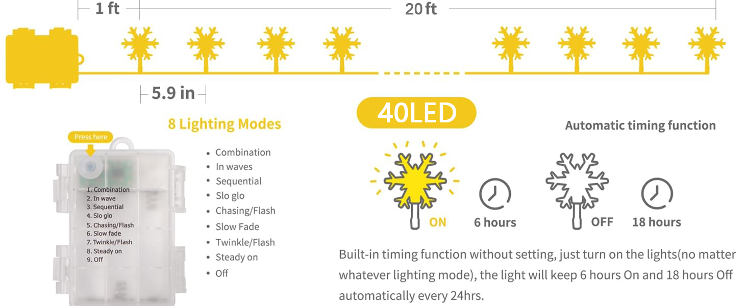 Christmas snowflake lights