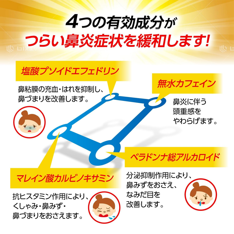 【日本直邮】 日本 TAISHO PHARMACEUTICAL CO 大正制药 鼻炎胶囊 花粉症 48粒