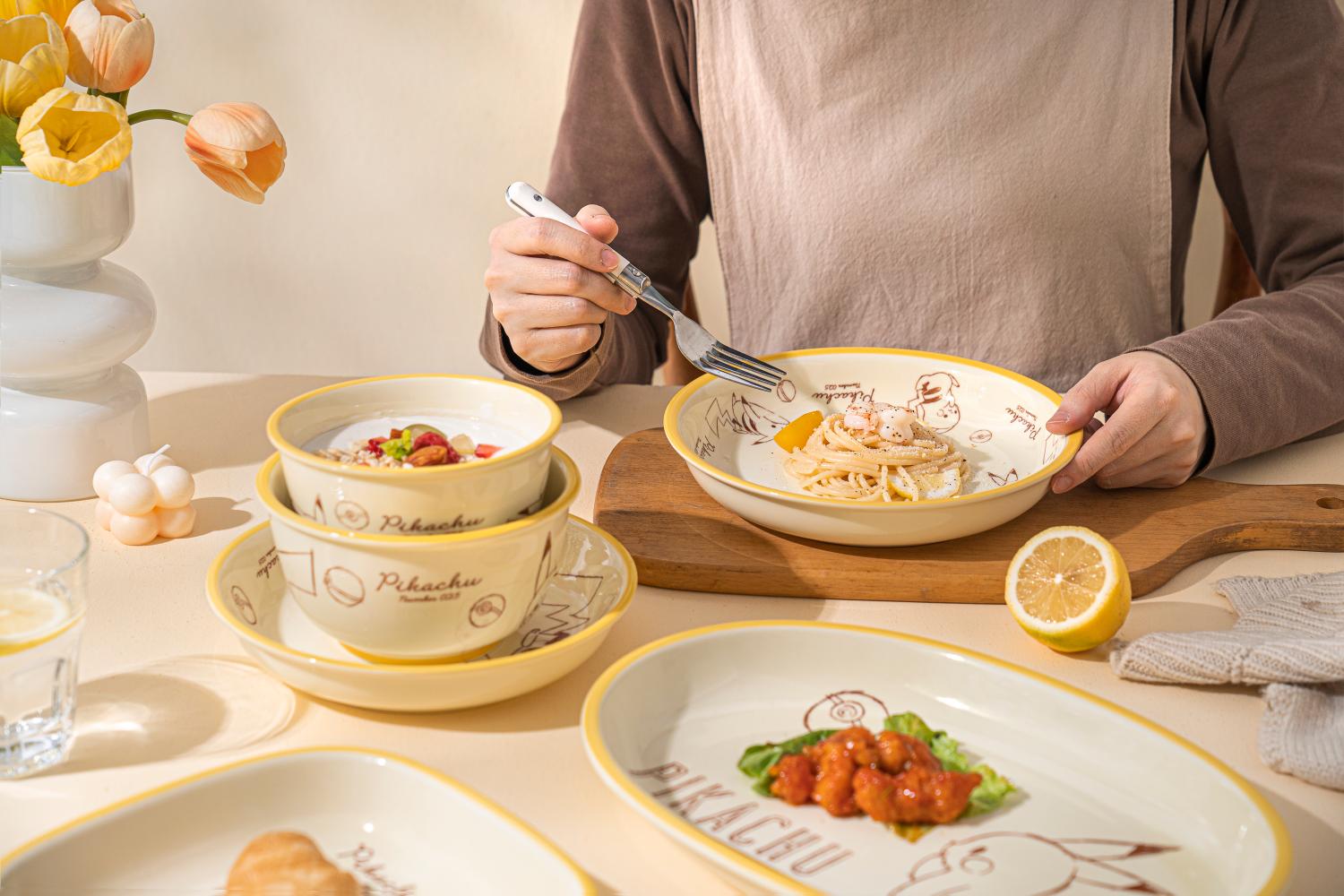 顺祥 W釉下6英寸新范碗2件套(宝可梦款-童真)15.3*7.8cm