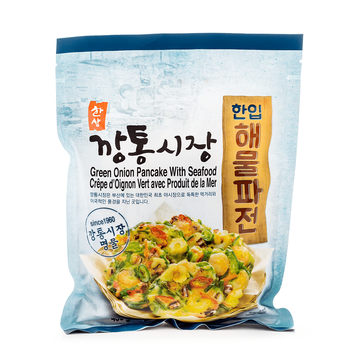 Hansang Korean Green Onion Pancake with Seafood, Frozen 450 g