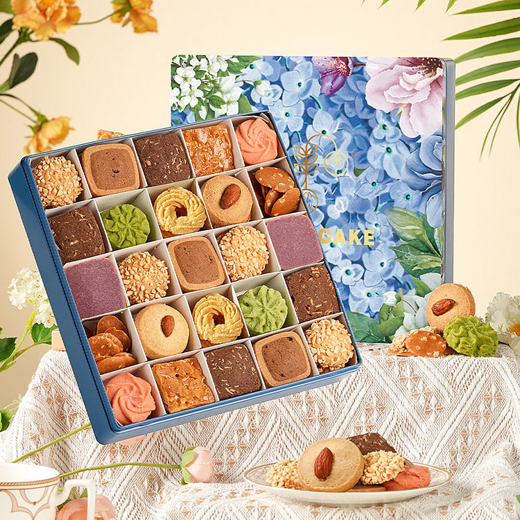 10-Flavor Assorted Cookie Gift Box for Tea Time 1 each