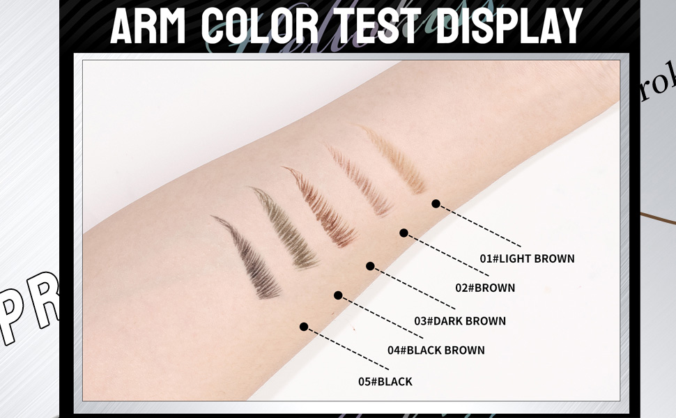 2-Tip brow pen，2in1 brow pen，microblading eyebrow pen，brow pencil with hair like strokes