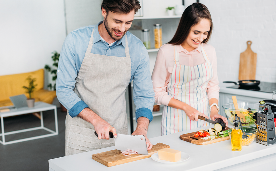 Meat Cleaver Stainless Steel Chef Butcher Knife Cooking Blade Cutting Home Kitchen Restaurant
