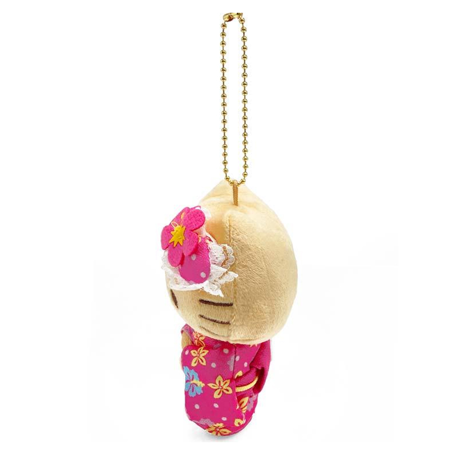 [Livraison directe du Japon] Sanrio Japon Hello Kitty poupée en peluche couleur blé kimono porte-clés pendentif 1 pièce