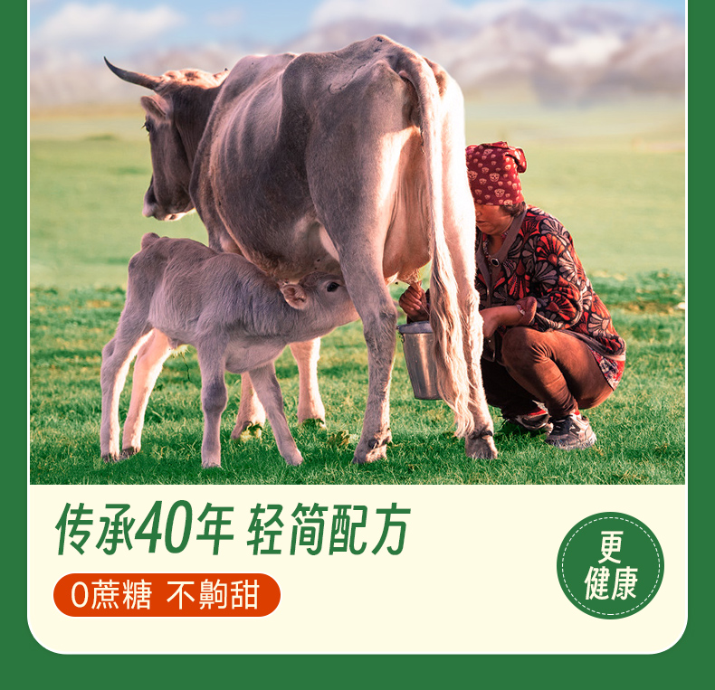 【中国直邮】 哈纳斯乳业 新疆奶茶粉 阿勒泰鲜奶奶茶 青汁牛乳茶  100g【配料只有生牛乳+大麦苗粉+抹茶粉】【低卡0蔗糖0添加】【新疆特产】
