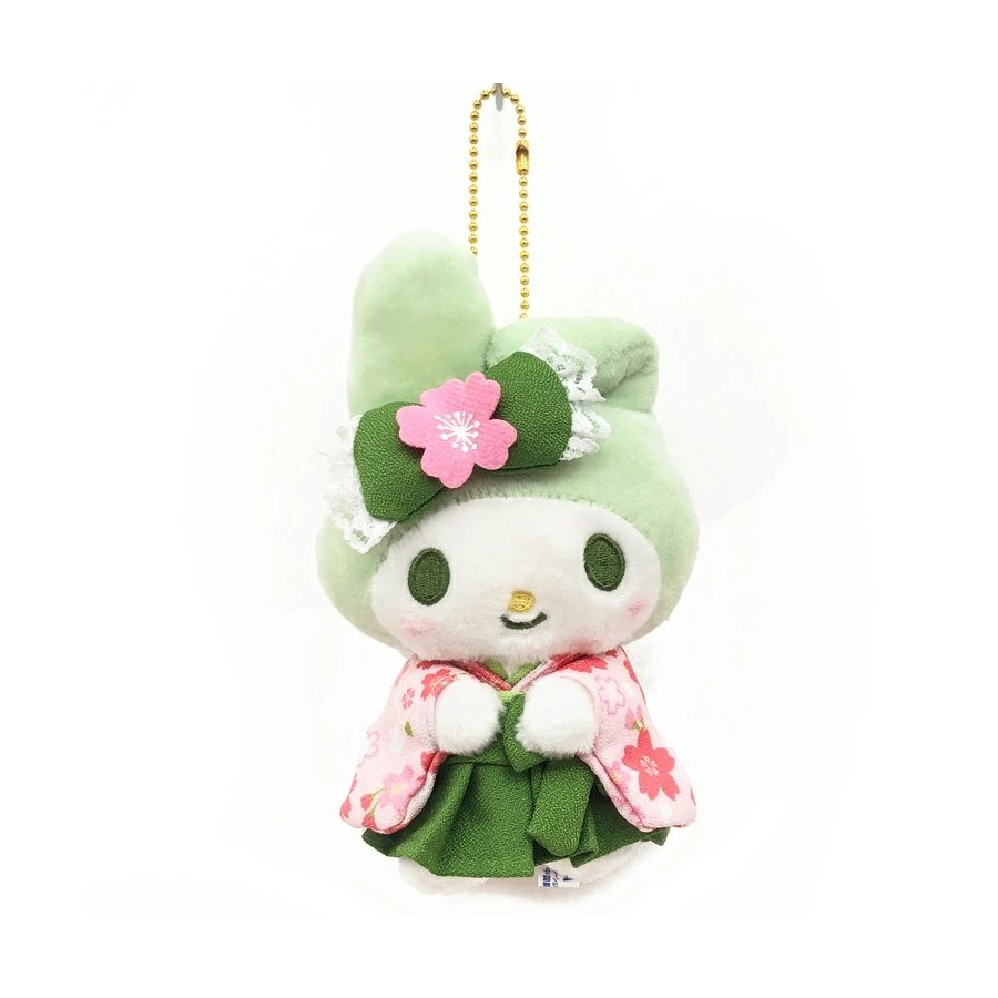 [Livraison directe du Japon] Sanrio Japon My Melody Série de kimonos matcha Porte-clés en peluche Pendentif 1 pièce
