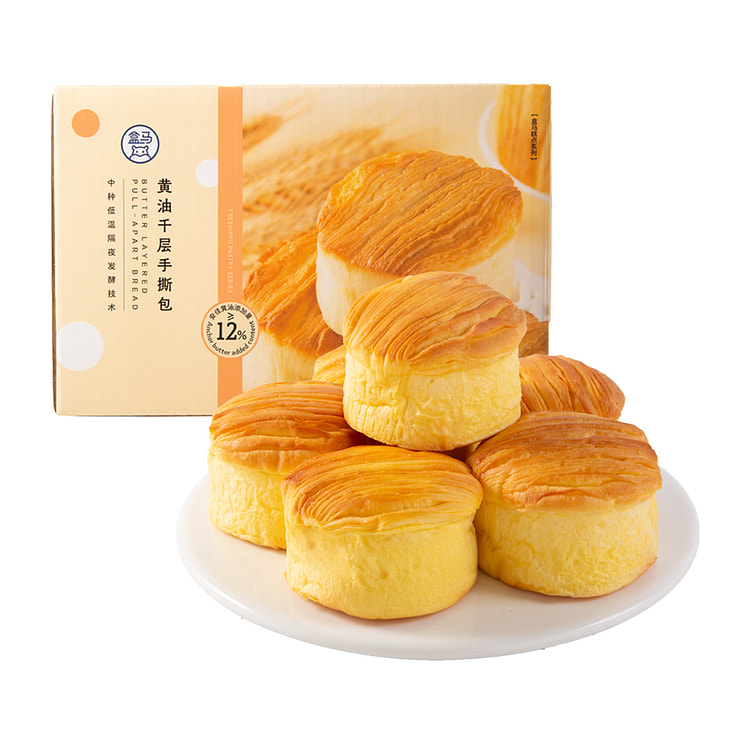 盒马黄油千层手撕包 360g 360 克