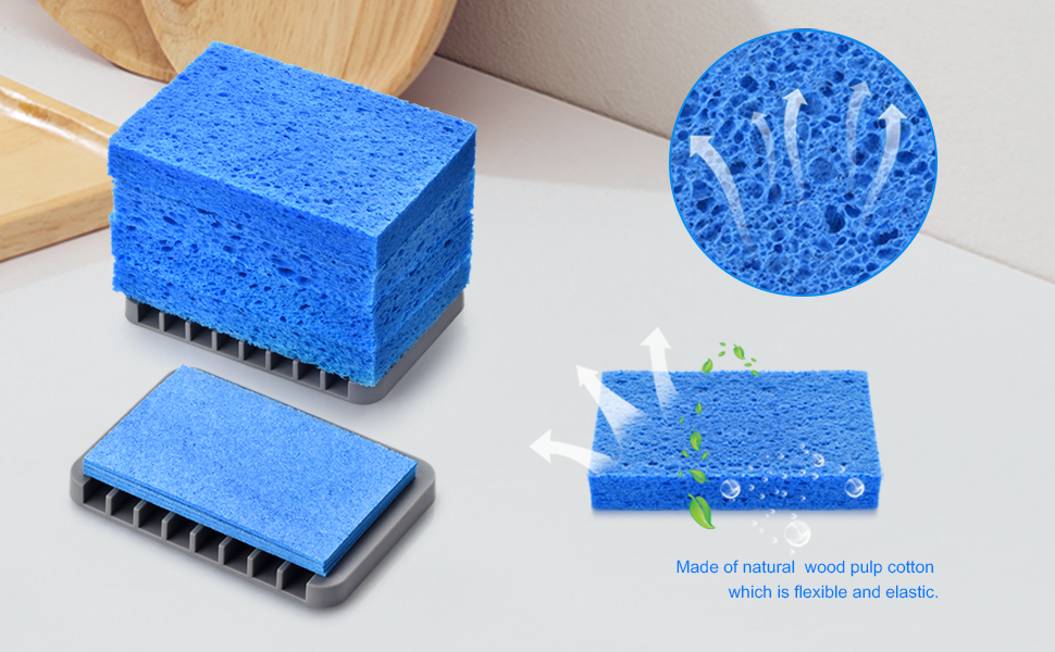 4pcs kitchen sponges for dish